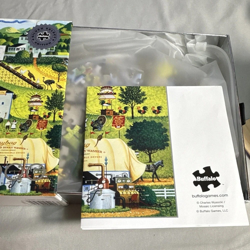 Buffalo Games Silver Select Charles Wysocki Farm 1000-Piece Jigsaw Puzzle